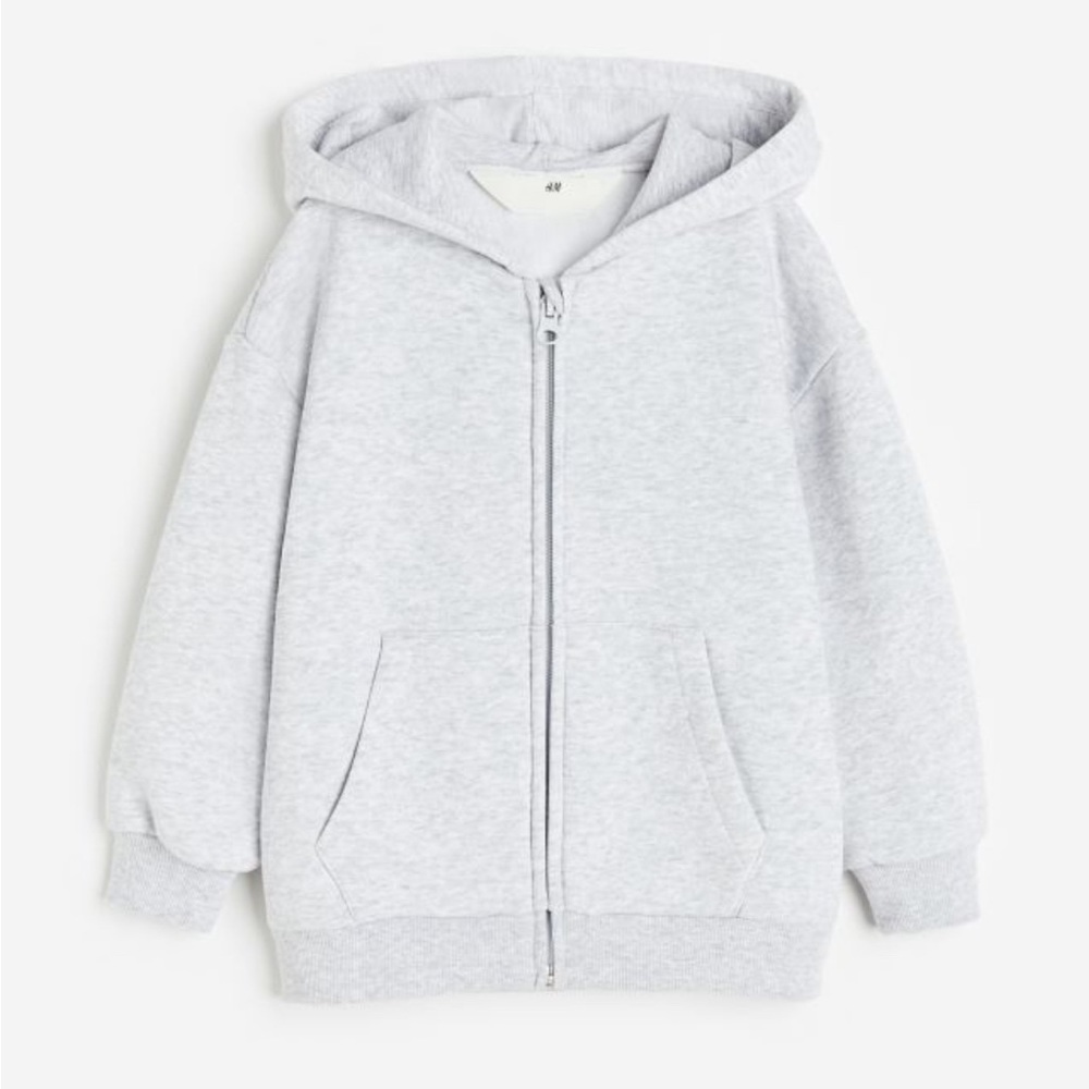H&M Grey Zip-Up Hoodie